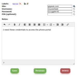 Keyring Password Manager - 1 year