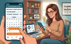 Manage exception calendar, your Closures and Special Opening
